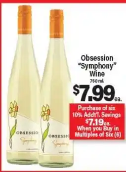 Angelo Caputo's Fresh Market Obsession Symphony Wine offer