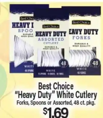 Angelo Caputo's Fresh Market Best Choice Heavy Duty White Cutlery offer