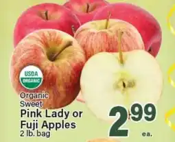 Angelo Caputo's Fresh Market Organic Sweet Pink Lady or Fuji Apples offer