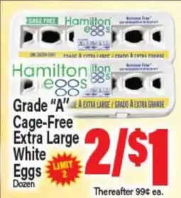 Angelo Caputo's Fresh Market Grade A Cage-Free Extra Large White Eggs offer
