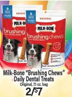 Angelo Caputo's Fresh Market Milk-Bone Brushing Chews Daily Dental Treats offer
