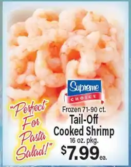 Angelo Caputo's Fresh Market Frozen 71-90 ct. Tail-Off Cooked Shrimp offer