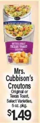 Angelo Caputo's Fresh Market Mrs. Cubbison's Croutons offer