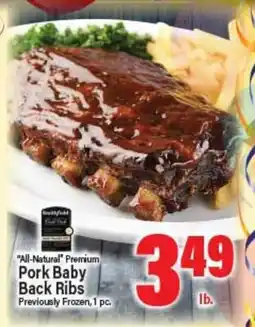 Angelo Caputo's Fresh Market All-Natural Premium Pork Baby Back Ribs offer