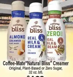 Angelo Caputo's Fresh Market Coffee-Mate Natural Bliss Creamer offer