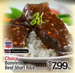 Angelo Caputo's Fresh Market Choice Boneless Beef Short Ribs offer