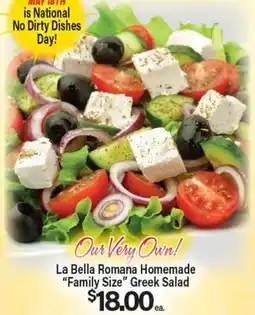 Angelo Caputo's Fresh Market La Bella Romana Homemade Family Size Greek Salad offer