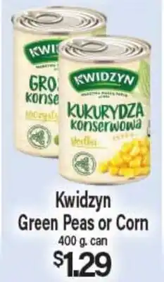 Angelo Caputo's Fresh Market Kwidzyn Green Peas or Corn offer