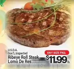 Angelo Caputo's Fresh Market U.S.D.A. Gov't Inspected Ribeye Roll Steak offer