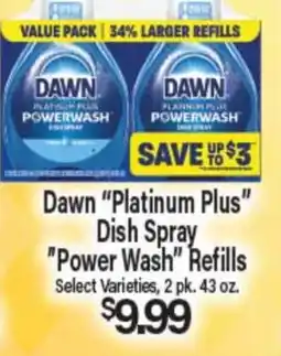 Angelo Caputo's Fresh Market Dawn Platinum Plus Dish Spray Power Wash Refills offer
