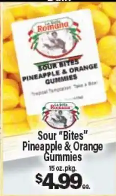 Angelo Caputo's Fresh Market Sour Bites Pineapple & Orange Gummies offer