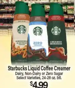 Angelo Caputo's Fresh Market Starbucks Liquid Coffee Creamer offer