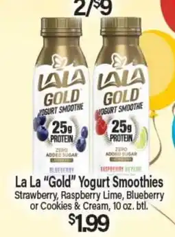 Angelo Caputo's Fresh Market La La Gold Yogurt Smoothies offer