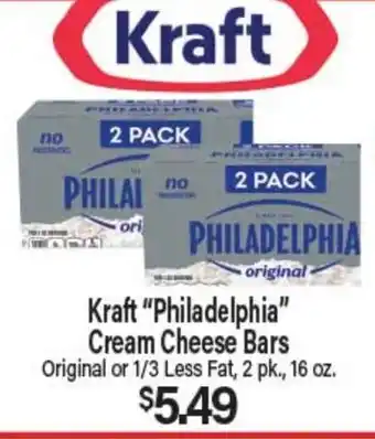 Angelo Caputo's Fresh Market Kraft Philadelphia Cream Cheese Bars offer