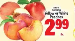 Angelo Caputo's Fresh Market Sweet California Yellow or White Peaches offer
