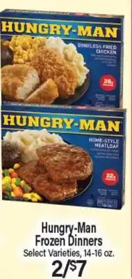 Angelo Caputo's Fresh Market Hungry-Man Frozen Dinners offer