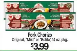 Angelo Caputo's Fresh Market Pork Chorizo offer
