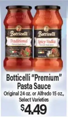 Angelo Caputo's Fresh Market Botticelli Premium Pasta Sauce offer