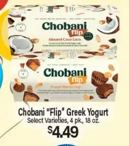 Angelo Caputo's Fresh Market Chobani Flip Greek Yogurt offer
