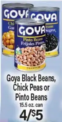 Angelo Caputo's Fresh Market Goya Black Beans, Chick Peas or Pinto Beans offer