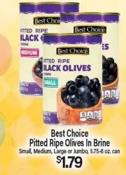 Angelo Caputo's Fresh Market Best Choice Pitted Ripe Olives In Brine offer