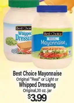 Angelo Caputo's Fresh Market Best Choice Mayonnaise Original Real or Light or Whipped Dressing offer