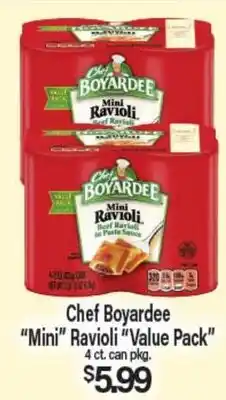 Angelo Caputo's Fresh Market Chef Boyardee Mini Ravioli Value Pack offer