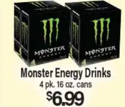Angelo Caputo's Fresh Market Monster Energy Drinks offer