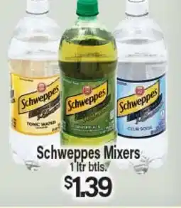 Angelo Caputo's Fresh Market Schweppes Mixers offer