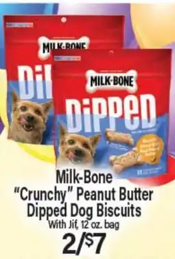 Angelo Caputo's Fresh Market Milk-Bone Crunchy Peanut Butter Dipped Dog Biscuits offer
