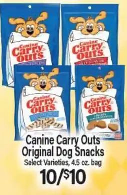 Angelo Caputo's Fresh Market Canine Carry Outs Original Dog Snacks offer
