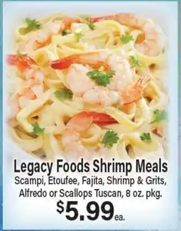 Angelo Caputo's Fresh Market Legacy Foods Shrimp Meals offer