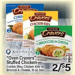 Angelo Caputo's Fresh Market Oven Cravers Stuffed Chicken offer