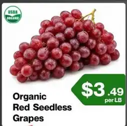 Market Place on Oakton Organic Red Seedless Grapes offer