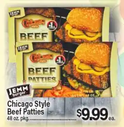 Angelo Caputo's Fresh Market Chicago Style Beef Patties offer