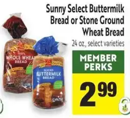 Save Mart Sunny Select Buttermilk Bread or Stone Ground Wheat Bread offer