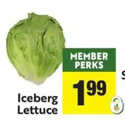 Save Mart Iceberg Lettuce offer