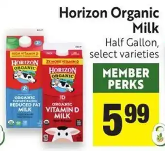 Horizon Organic milk
