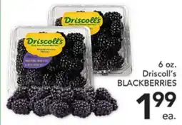 Pete's Fresh Market 6 oz. Driscoll's BLACKBERRIES offer