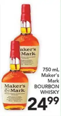 Pete's Fresh Market 750 mL Maker's Mark BOURBON WHISKY offer