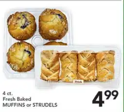 Pete's Fresh Market Fresh Baked MUFFINS or STRUDELs offer