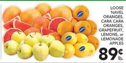 Pete's Fresh Market LOOSE NAVEL ORANGES, CARA CARA ORANGES, GRAPEFRUIT, LEMONS, or LEMONADE APPLES offer