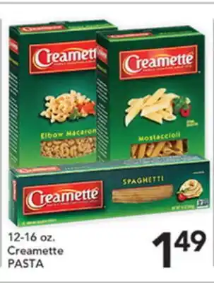 Pete's Fresh Market 12-16 oz. Creamette PASTA offer
