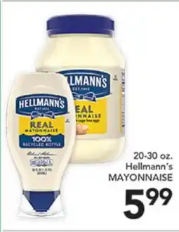 Pete's Fresh Market 20-30 oz. Hellmann's MAYONNAISE offer