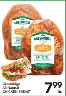 Pete's Fresh Market Greenridge All Natural CHICKEN BREAST offer