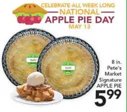 Pete's Fresh Market 8 in. Pete's Market Signature APPLE PIE offer