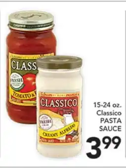 Pete's Fresh Market 15-24 oz. Classico PASTA SAUCE offer