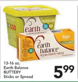 Pete's Fresh Market Earth Balance BUTTERY Sticks or Spread offer