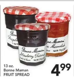 Pete's Fresh Market 13 oz. Bonne Maman FRUIT SPREAD offer