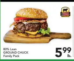 Pete's Fresh Market 80% Lean GROUND CHUCK offer